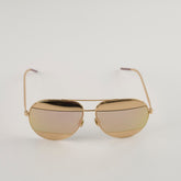 Christian Dior Split Aviator Sunnies Gold/Pink